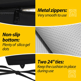 AAAAAcessories cushions feature hidden zipper for easy removal and cleaning.