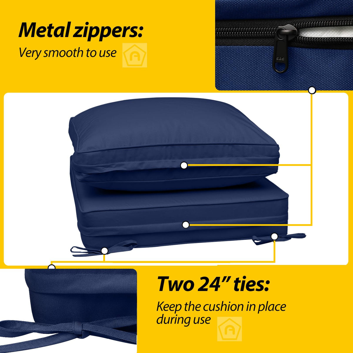 AAAAAcessories hidden-zipper cover shown for easy cleaning and a seamless look.