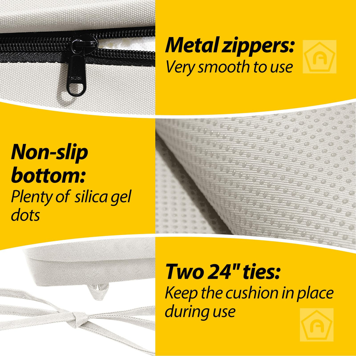 AAAAAcessories high-resilience foam close-up highlighting soft support.