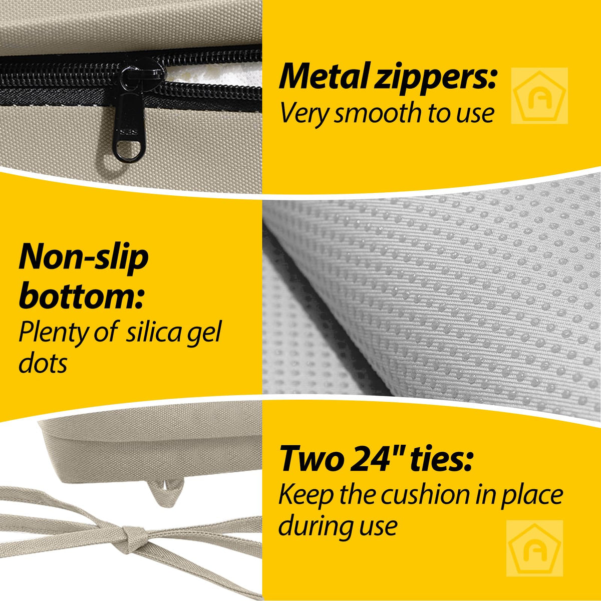 AAAAAcessories cushion hidden zipper for easy cleaning