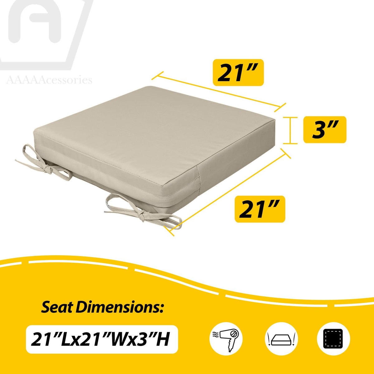 Cushions arrive compressed and expand after 24 hours