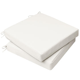 AAAAAcessories outdoor chair cushions in creamy white on a chair for cozy seating.