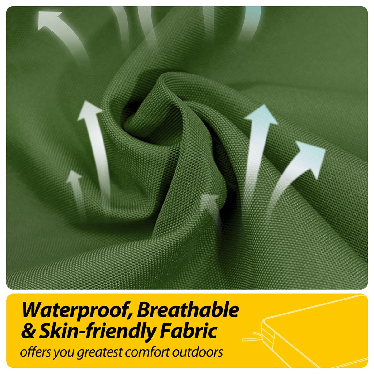 AAAAAcessories Cushions with non-slip bottom stay in place on outdoor furniture