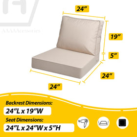 AAAAAcessories polyurethane foam seat cushion provides soft, pressure-relieving support.