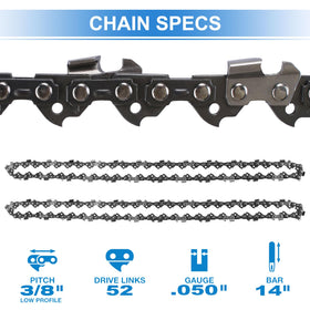 AAAQQ 14-inch chain for Sun Joe SWJ599E delivers durable performance.