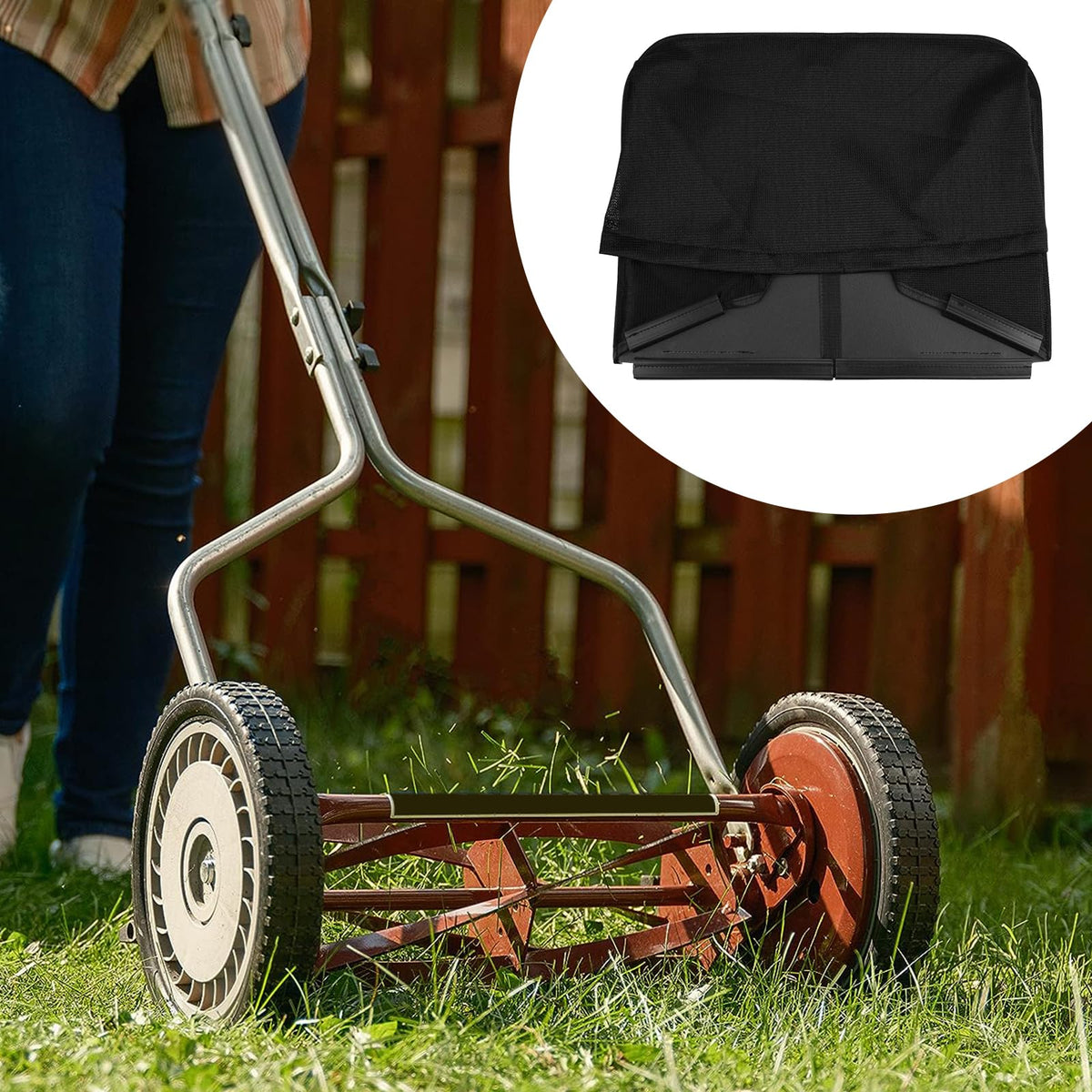 AAAQQ GC91416 catcher grass black finish resists dirt and blends with tools.