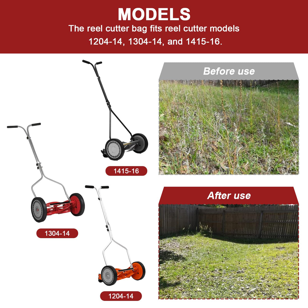 AAAQQ GC91416 catcher grass simple assembly and secure attachment.