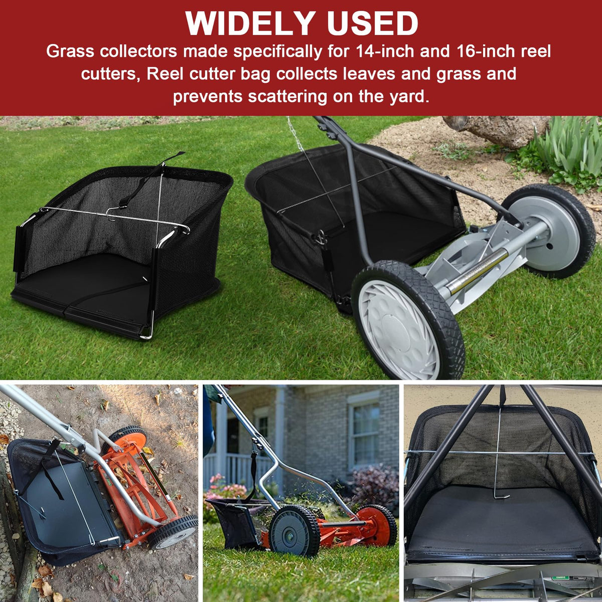 AAAQQ GC91416 catcher grass efficient grass and leaf collection during mowing.