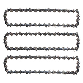 AAAQQ mini chainsaw chain front view for 6 inch saw ready for quick replacement
