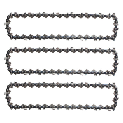 AAAQQ mini chainsaw chain front view for 6 inch saw ready for quick replacement