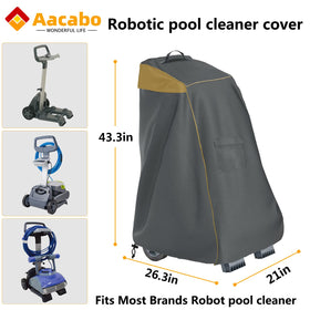 Aacabo Caddy Cover back view with waterproof layer shielding from rain and dust