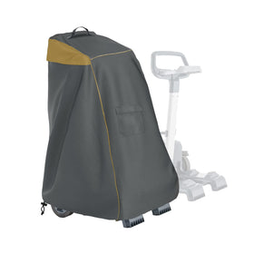 Aacabo Caddy Cover front view showing durable 420D fabric protecting robotic pool cleaners