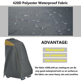 Aacabo Caddy Cover open-pocket detail for handy accessory storage