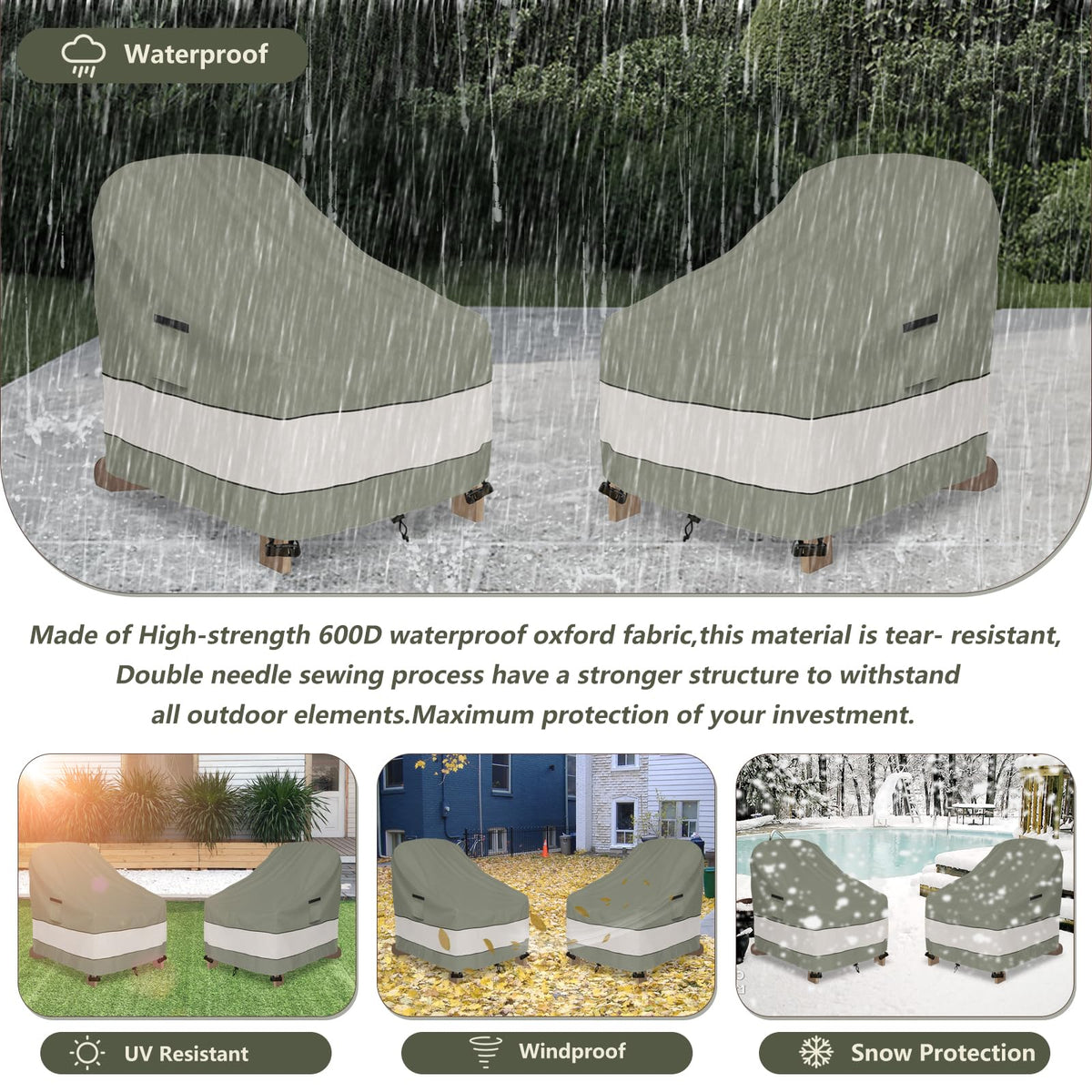 Aacabo hose-cleanable fabric makes upkeep quick and simple.