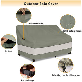 Aacabo cover demonstrates elastic hem cord and toggles for secure fit