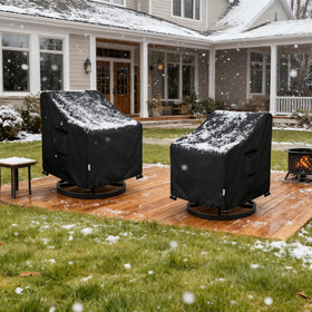 Aacabo black cover complements modern outdoor spaces