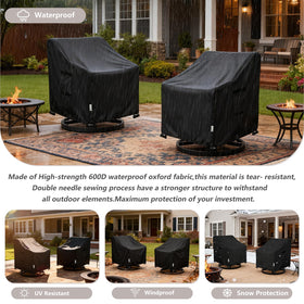 Aacabo waterproof cover cleans easily with a hose for quick maintenance