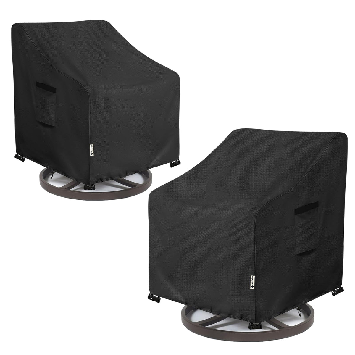 Aacabo Patio Chair Cover front view highlighting waterproof protection for outdoor chairs