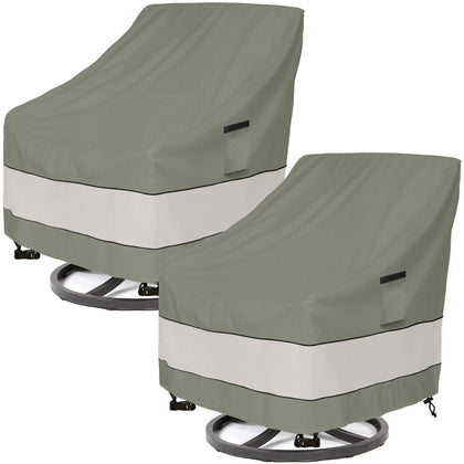 Aacabo patio chair cover on a swivel chair, waterproof protection