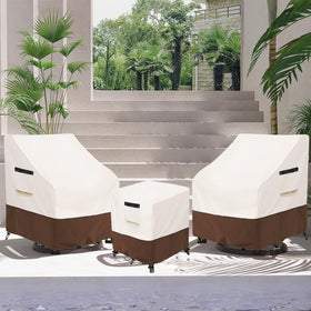 Aacabo patio cover easy-clean feature; rinse to remove dust.
