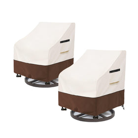 Aacabo waterproof fabric close-up protects swivel lounge chair