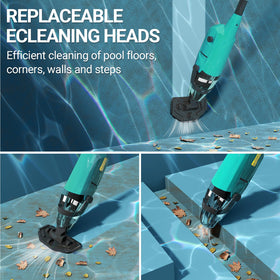 Aaculpet four-section pole extends for versatile pool reach.