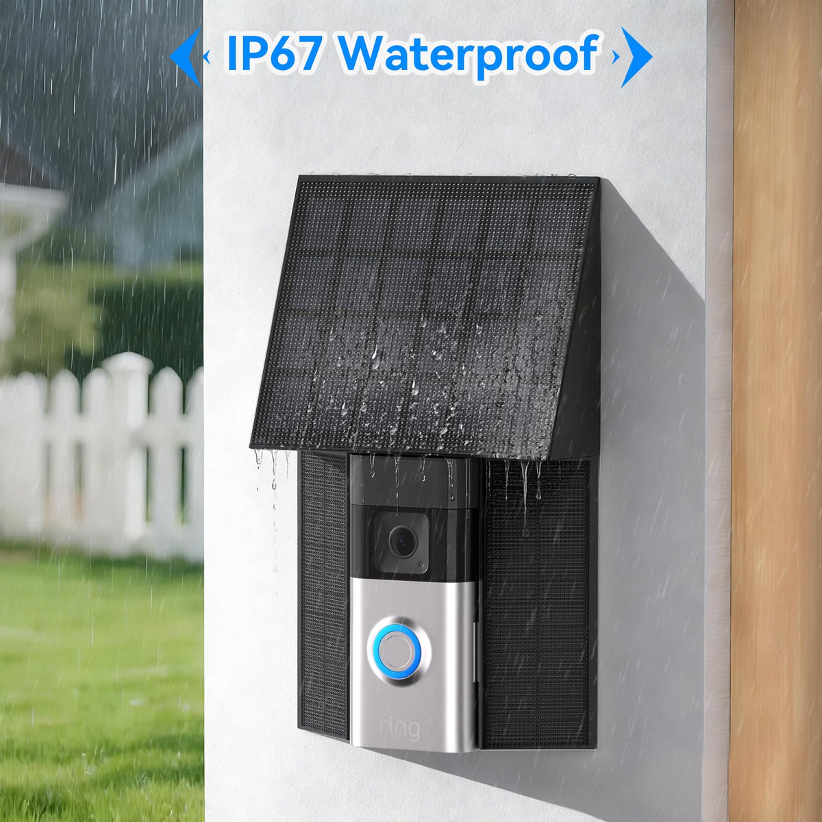 Aaeytby waterproof solar panel withstands rain and wind for dependable power