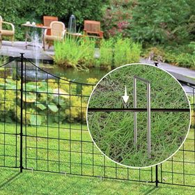 AAGUT durable metal stakes resist bending in wind and weather.