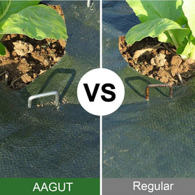 AAGUT stake with sharp bevel eases soil insertion.