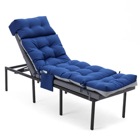 Aarcinhke outdoor chaise cushion on a patio offering plush support