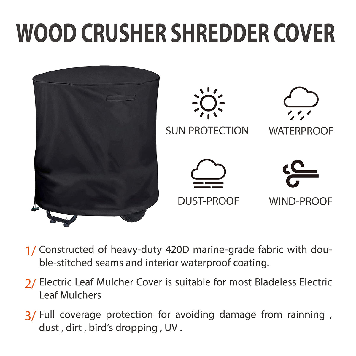 Aaaspark cover shields against dust, rain, and birds