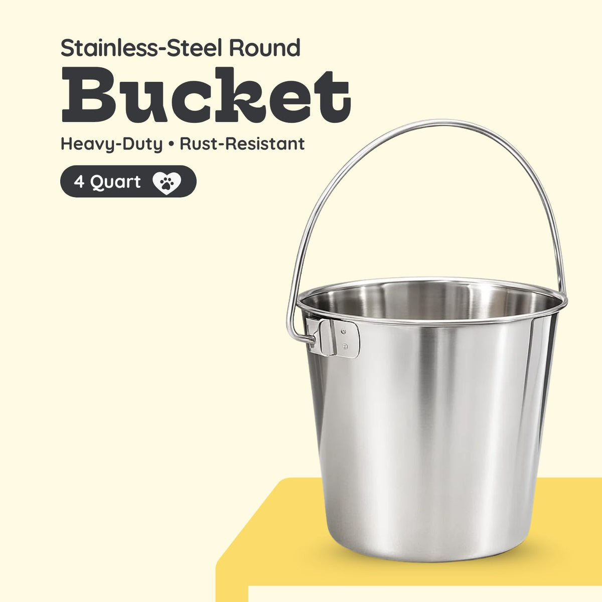 Interior of AASPIRE PETS bucket is easy to clean after meals.