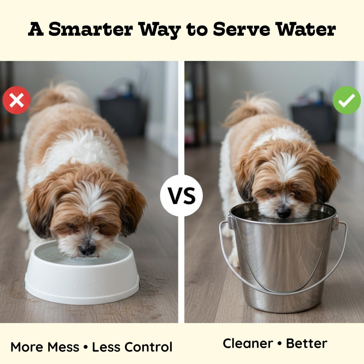 AASPIRE PETS bucket stores pet food or treats for organized storage.