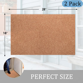 Close-up of AAZZKANG door mat showing polypropylene texture absorbing debris