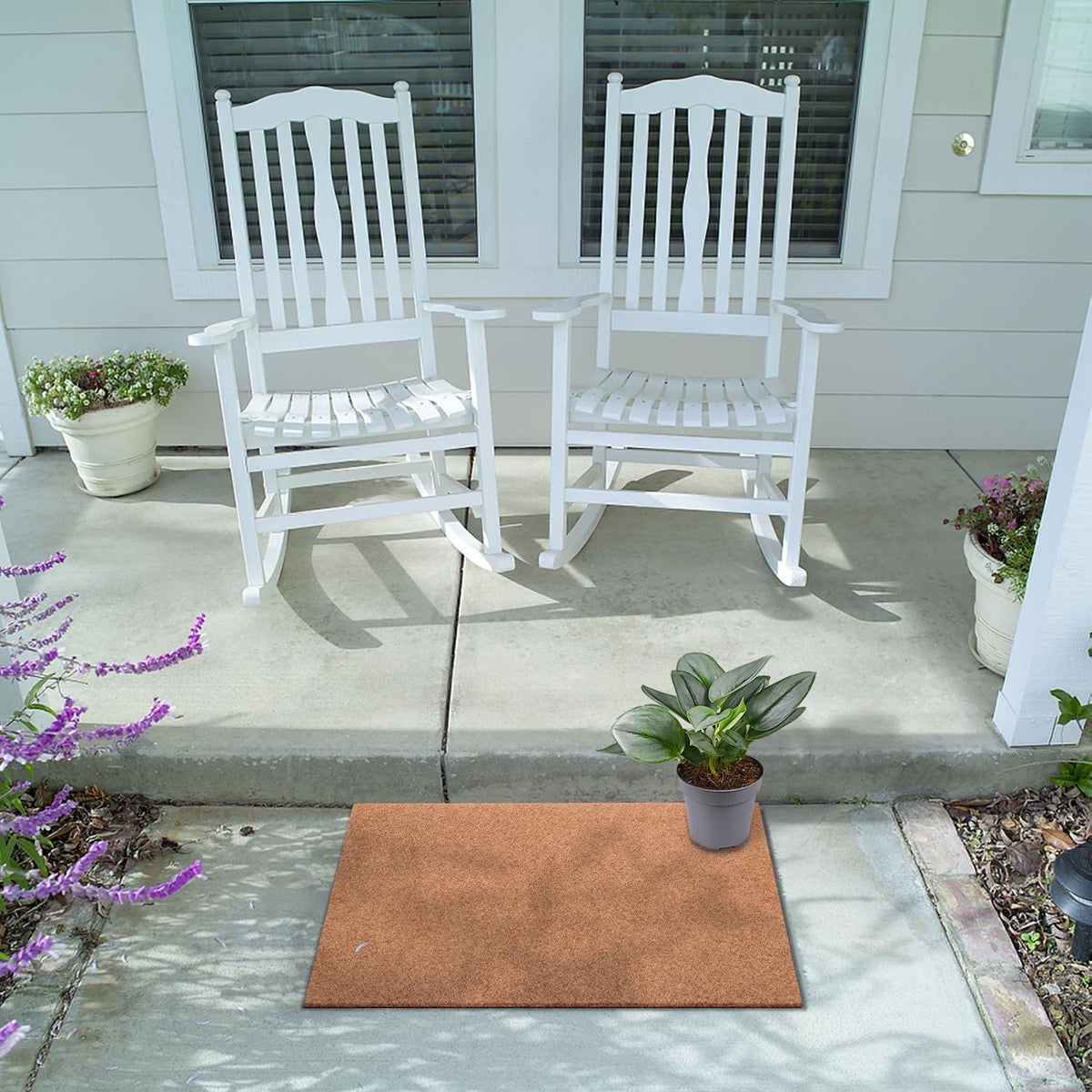 AAZZKANG easy-clean mat design ready for shake, sweep, or hose-down