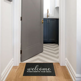 AAZZKANG easy-clean front door mat for quick maintenance.