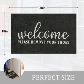 AAZZKANG outdoor-indoor doormat with non-slip backing for safety.