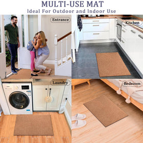 AAZZKANG pet-friendly mat captures muddy paw prints at the door