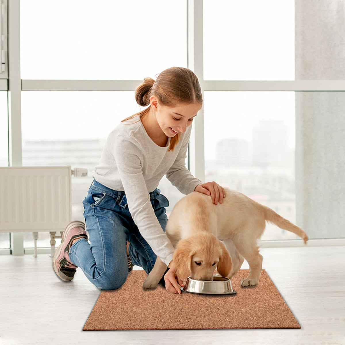 AAZZKANG two-pack durable entry mats cover larger doorway areas