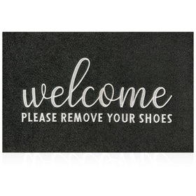AAZZKANG embroidered welcome mat design adds elegance to your entry for guests.