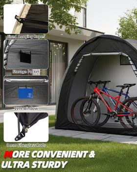 Abahub portable bike storage shed tent suited for camping or yard projects