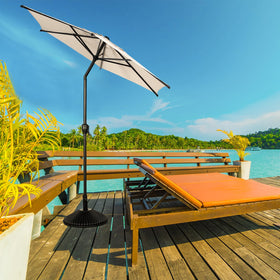 Abba Patio Lyon 7.5ft umbrella is ideal poolside shading.