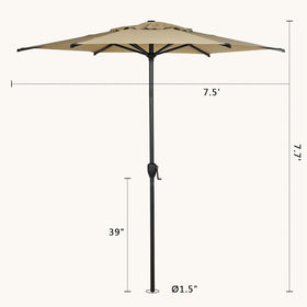 Abba Patio Lyon outdoors set under shade for relaxed dining.