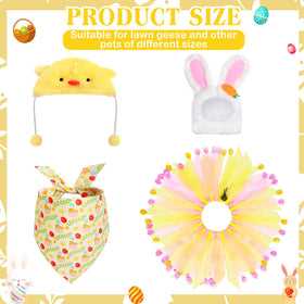 Abbylike Easter goose outfit rabbit hat with ears enhances festive outdoor vibe.