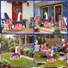 Abbylike fourth of july goose costume set makes dressing geese simple.