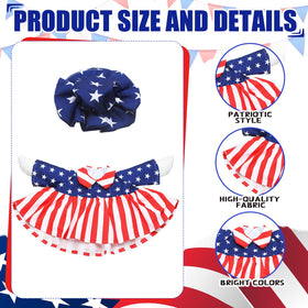 Abbylike patriotic goose costume with hat for easy seasonal porch decor.