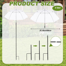 Abbylike adjustable-height stakes allow precise shelter height for potted plants.
