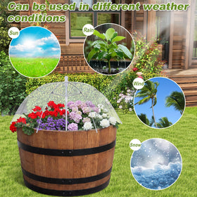 Abbylike waterproof and UV-resistant umbrella guards against rain and sun.