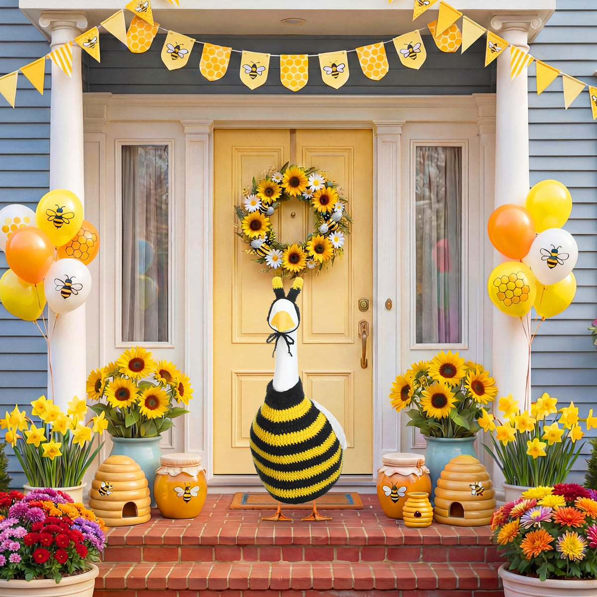 Abbylike yellow and black colorway boosts porch visibility.