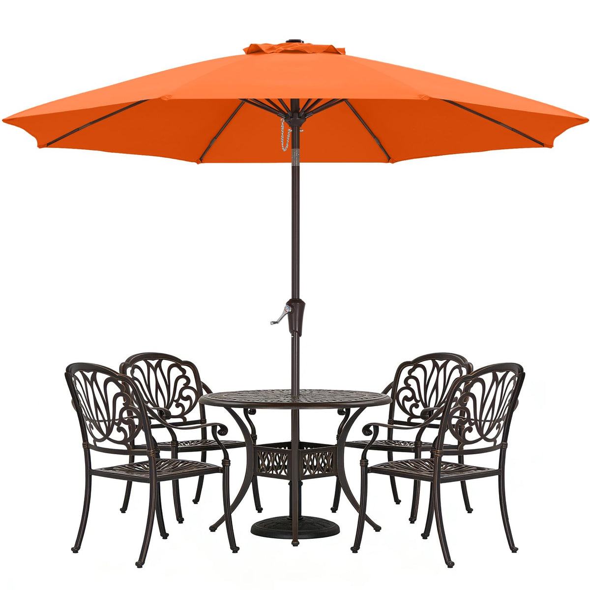 ABCCANOPY 10ft coral canopy provides broad shade for outdoor gatherings.